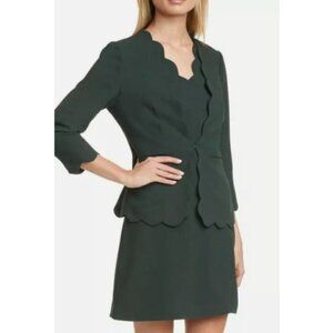 NWT Ted Baker Furna Scalloped Green jacket Q48